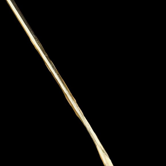 Vintage Crown Trifari Brushed Gold Tone Oak Leaf Brooch (5005) - Picture 5 of 5